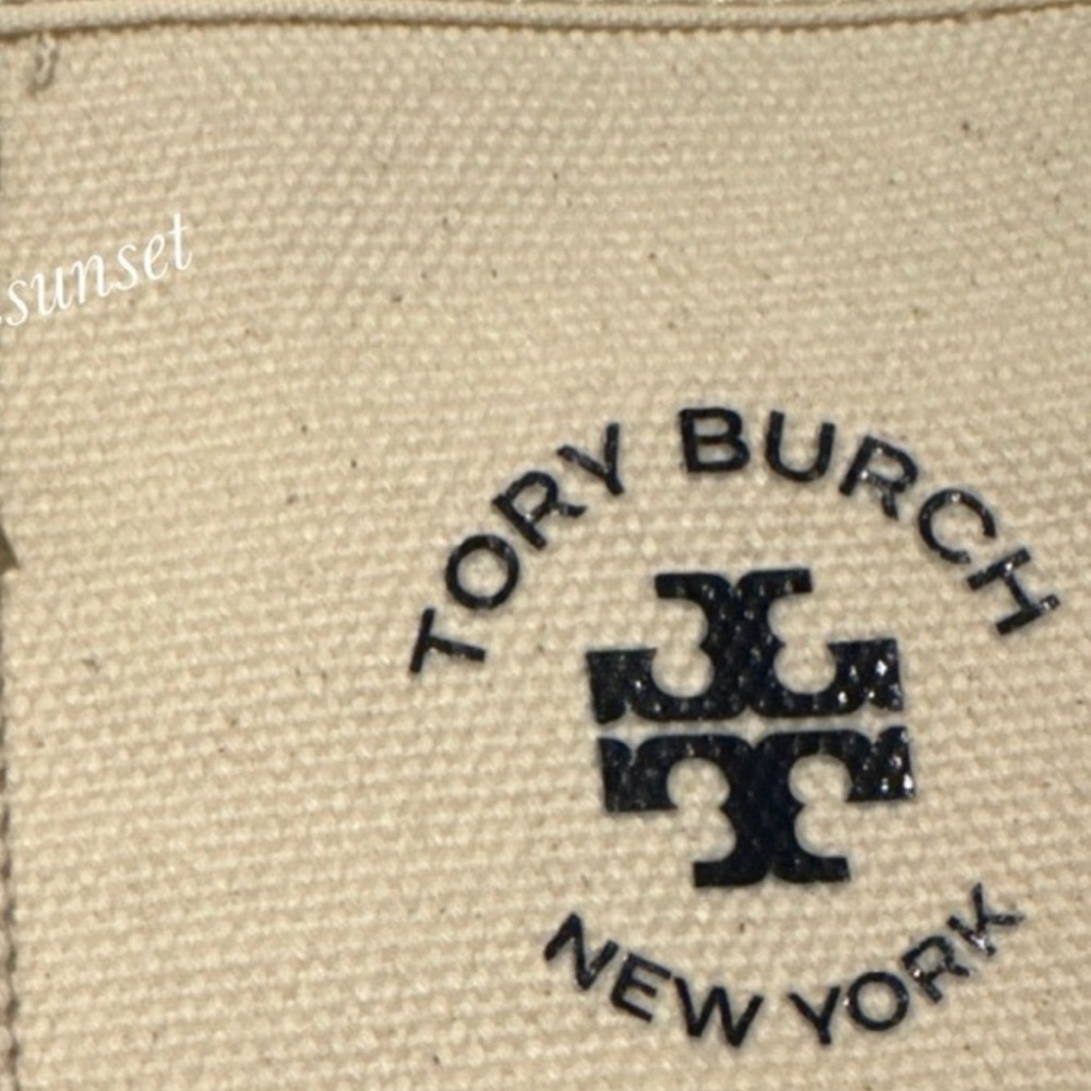 ‼️WOW‼️(Tory Burch} Natural Canvas Tote Bag - Double Top Handle for Beach tote‼️ - Picture 5 of 10